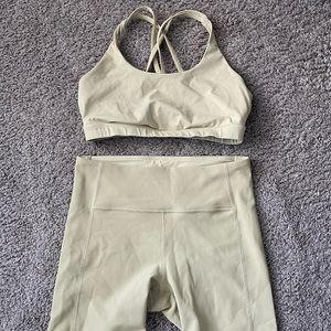 Lululemon Sports Bra and Biker Shorts Set